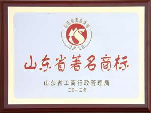 2013山東省著名商標
